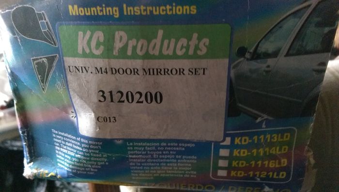 M4 Door mirror set - Universal