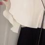 Cream/black dress with cape sleeves (french connection) Image 2