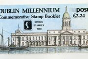 1988 Ireland Dublin Millennium Stamp Booklet overprinted for Spring Stampex in 1988
