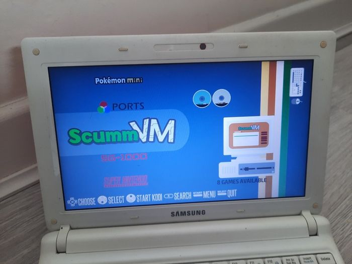 Samsung netbook with Retro gaming Operating system