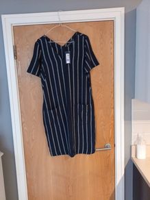 M&S Linen Blend  Dress.   S.8.  B.N.W.T.