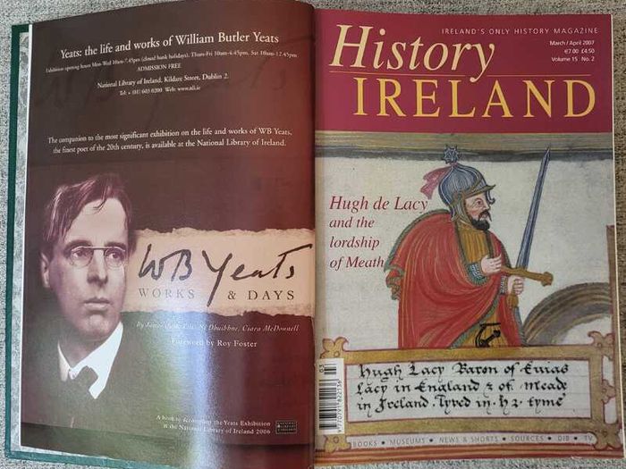 History Ireland Magazine 5 Issues 2007 to 2008 with Official Binder