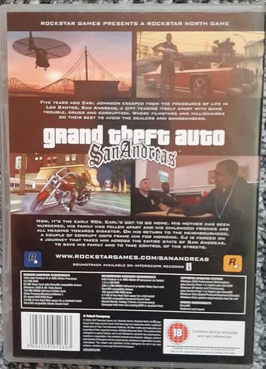GTA San Andreas (PC DVD-ROM) Complete with Map, Poster & Manual