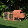 Large Chicken Coop 6-9 Birds With Wheely Image 4