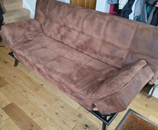 Brown clic-clac sofa bed