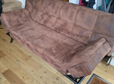 Brown clic-clac sofa bed