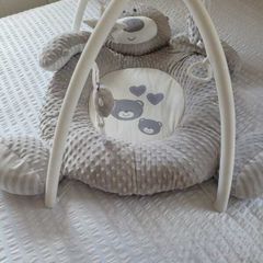 Little Discoveries Plush Bear Baby Gym Grey