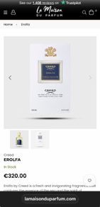 CREED EROLFA 100ml niche parfum