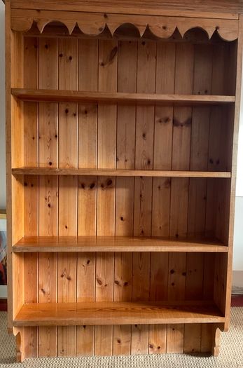Large handmade pine wall dresser