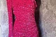 Pink sequin dress