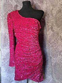 Pink sequin dress