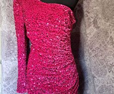 Pink sequin dress