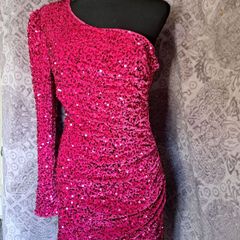 Pink sequin dress