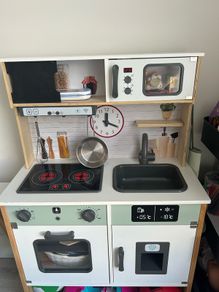 Toy wooden kitchen