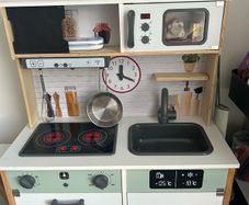 Toy wooden kitchen