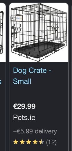 Small dog crate