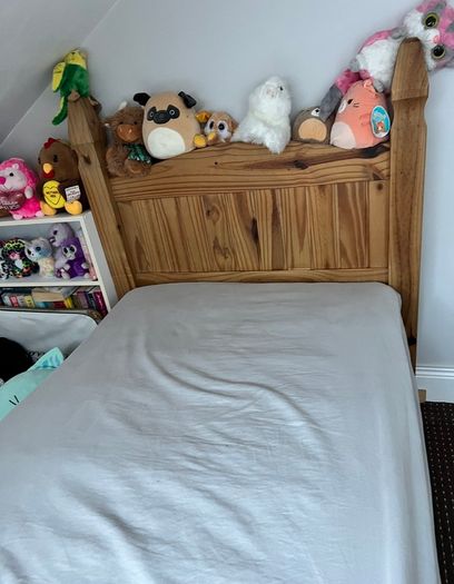 Single bed solid pine wood