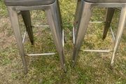 Bar stools gunmetal grey