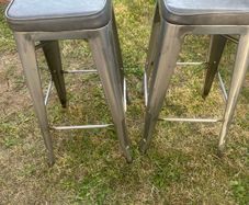 Bar stools gunmetal grey