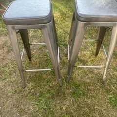 Bar stools gunmetal grey