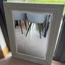 Upcycled Solid Wood Mirror Farrow and Ball Blue Grey 84 x 63cm Image 4