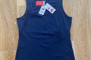 Brand New Ladies Navy Lycra Vest Top Size Large