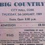 Big Country Live At City Hall Cork,  Ireland 5th January 1989. Image 9