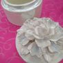 Lustreware Glazed in Oyster Pink, Large Trinket jar with lid Image 2