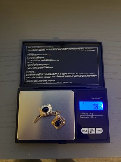 10K Gold and Black Onyx Cufflinks