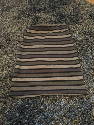 Stripe Fitted Skirt