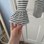 Black & White Stripe Top Savida Size Small Image 2