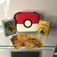 Pokemon cards with Pokeball case