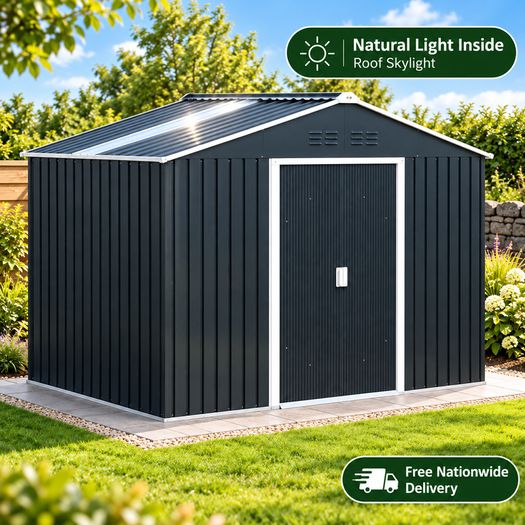 Metal Shed Skylight & Floor Frame 9.1 X 6.4 ft
