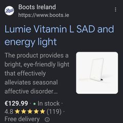 Lumie Vitamin L SAD  Therapy Lamp
