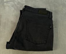 Reiss Mens Jeans W34 L28 Black Denim Regular Fit Zip Fly