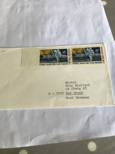 Rare Collectors item - 1969 Space Mission cover envelope