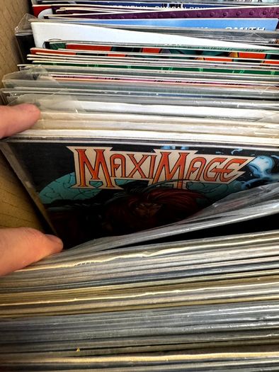 Image Long Comic Box w 275 comics for Sale