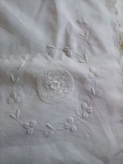 vintage embroidered table cloth