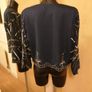 Women's Sequined Navy Dressy Jacket NWT Image 3