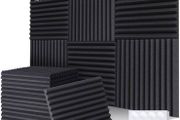 NEW SALE | Acoustic Foam Panels 24 Pack with Double Sided Tape, 2" X 12" X 12" Acoustic Foam Sound Absorption
