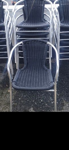 rattan chairs x 16