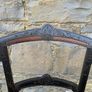 Pair of Late Victorian Ebonised Inlaid Chairs. Image 6