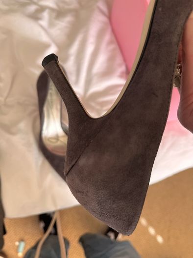 suede heels Anne Klein