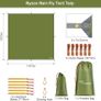 FREE EXPRESS SHIPPING Hammock Rain Fly Tent Tarp, 3m x 3m Tarpaulin Portable Sunshade Lightweight Waterproof Groundsheet Windproof Camping gazebo Picnic Mat Anti UV Sun Shelter for Camping Travel Beach Image 5