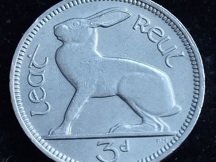 Ireland - 1953 - 3 Pence - Hare - GEF - KM.12a - [2723]