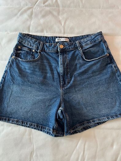 Zara blue denim shorts