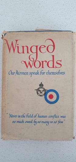 Winged Words - Our Airmen Speak For Themselves - Vintage Book Hardback 1940's