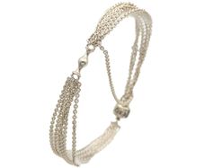 925 Sterling Silver Pandora Multistrand Bracelet