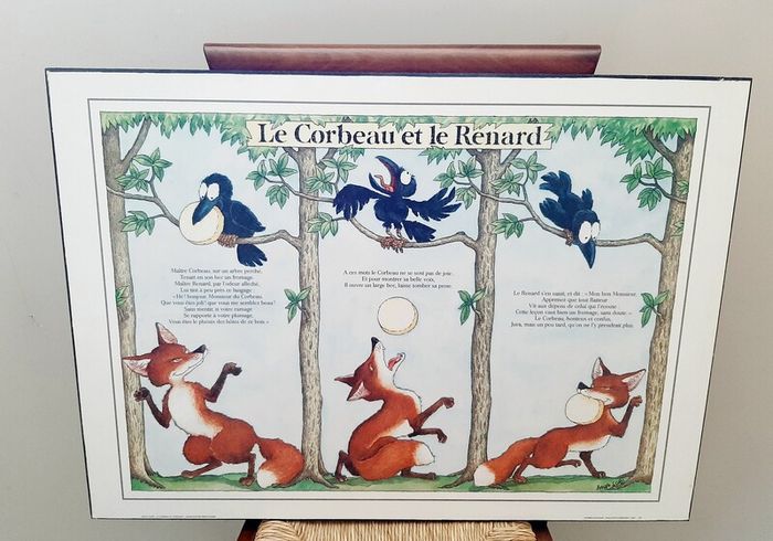 'Le Corbeau et Le Renard' poem picture