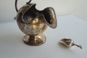 Edwardian silver sugar scuttle - John Turton &amp; son